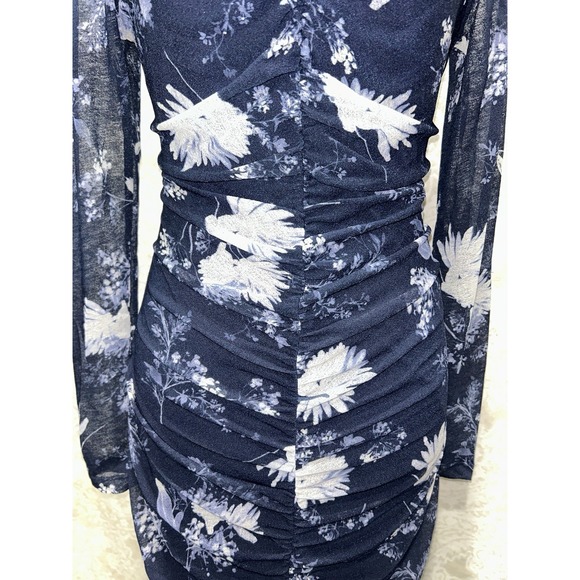 NEW Abercrombie And Fitch Navy Floral‎ Sheet Midi Dress Size Small - Picture 4 of 7